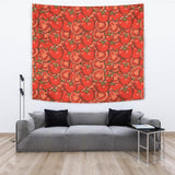 Red Tomato Pattern Wall Tapestry