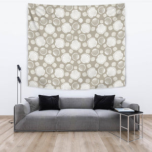 Scallop Shell Pattern Wall Tapestry