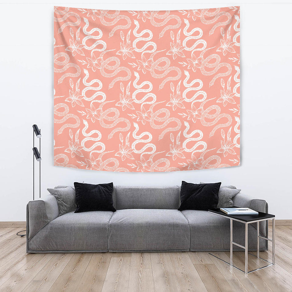 Snake Lilies Flower Pattern Wall Tapestry