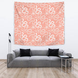 Snake Lilies Flower Pattern Wall Tapestry