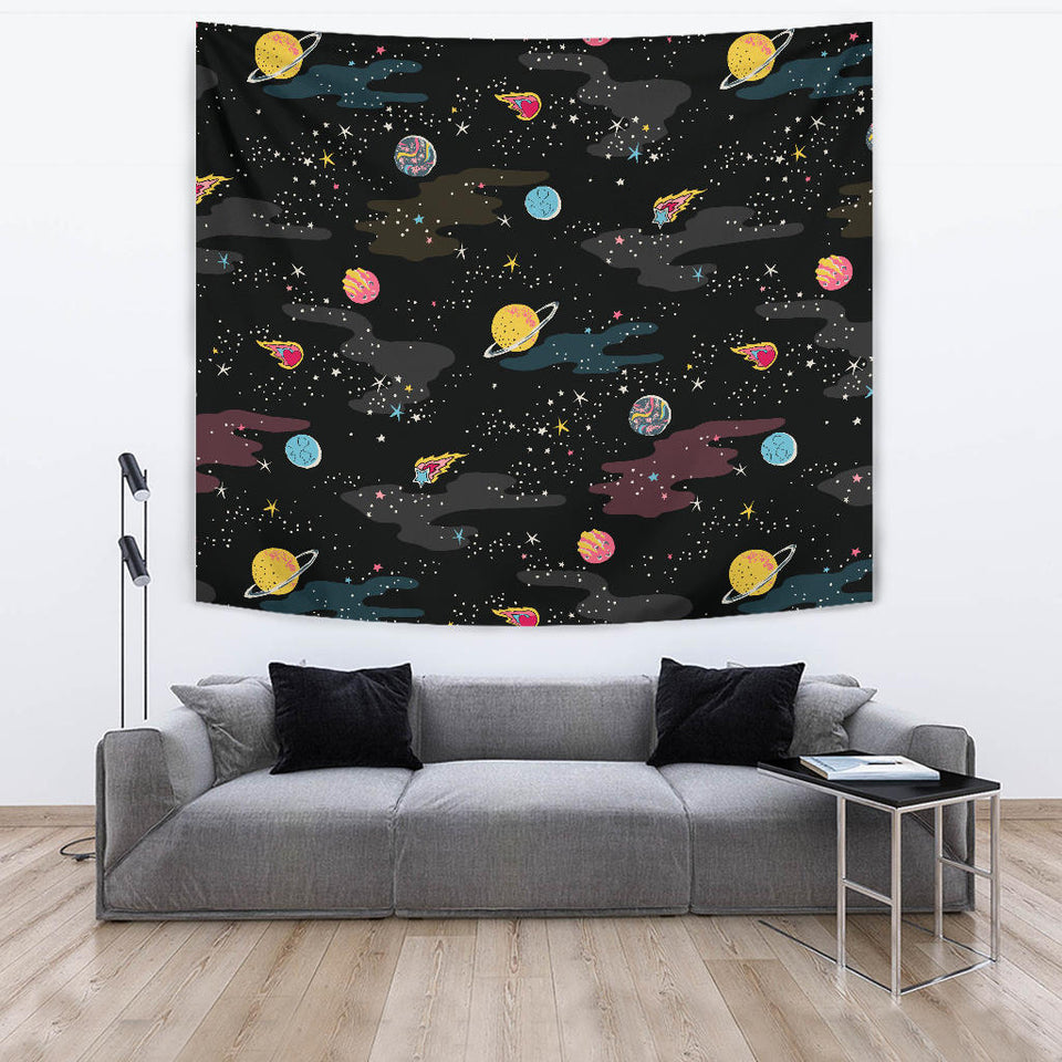 Space Pattern Wall Tapestry