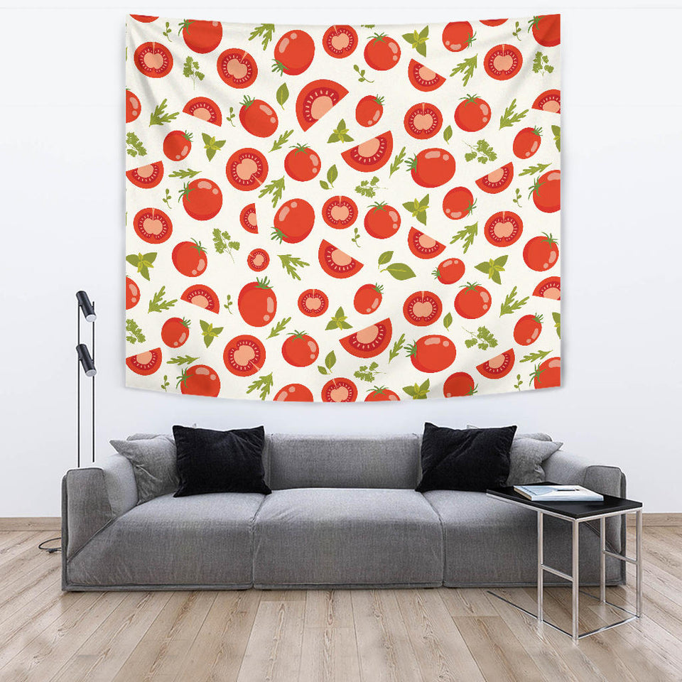 Tomato Pattern Wall Tapestry