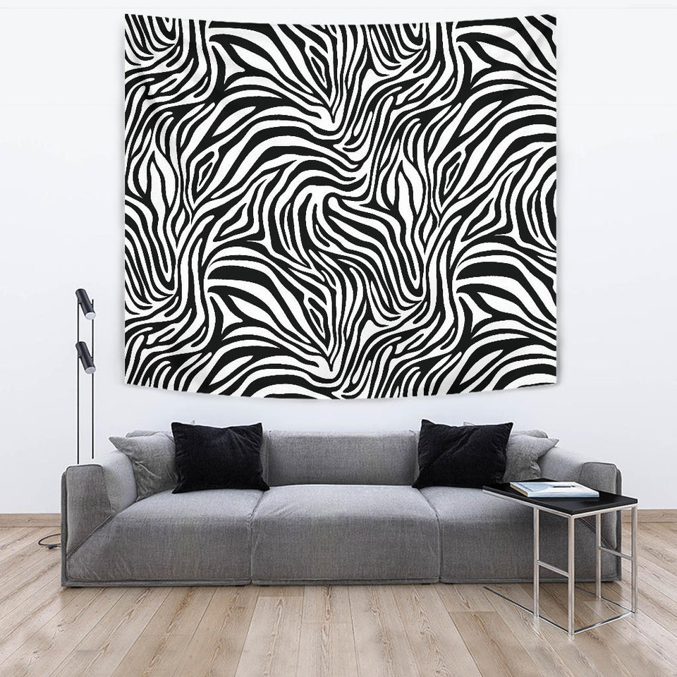 Zebra Skin Pattern Wall Tapestry
