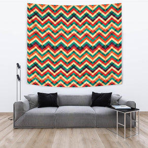 Zigzag  Chevron Colorful Pattern Wall Tapestry