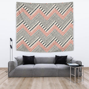Zigzag Chevron Striped Pattern Wall Tapestry