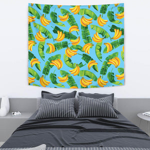 Banana Leaves Banana Design Pattern Wall Tapestry