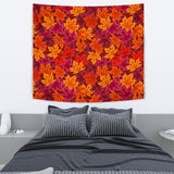 Autumn Maple Leaf Pattern Wall Tapestry