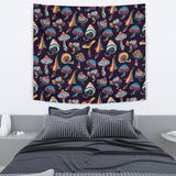 Colorful Mushroom Pattern Wall Tapestry