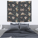 Cute Koala Pattern Wall Tapestry