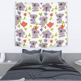 Cute Koalas Teapots Tea Wall Tapestry