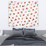 Cake Cupcake Design Pattern Wall Tapestry