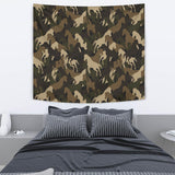 Horse Camo Camouflage Pattern Wall Tapestry