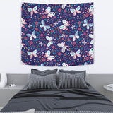 Colorful Butterfly Flower Pattern.Eps Wall Tapestry