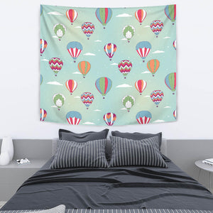 Hot Air Balloon Design Pattern Wall Tapestry