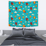 Hot Air Balloon Sky Pattern Wall Tapestry