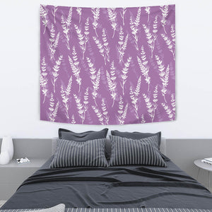 Lavender Flowers Purple Pattern Wall Tapestry