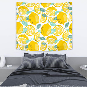 Lemon Design Pattern Wall Tapestry