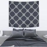 Nautical Steering Wheel Rope Pattern Wall Tapestry