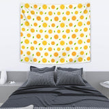 Oranges Leaves Pattern Wall Tapestry