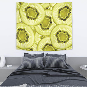 Sliced Kiwi Pattern Wall Tapestry