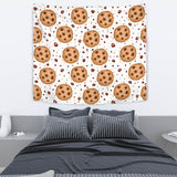 Chocolate Chip Cookie Pattern Wall Tapestry