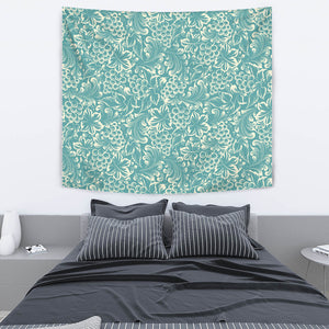 Classic Hand Drawn Grape Pattern Wall Tapestry
