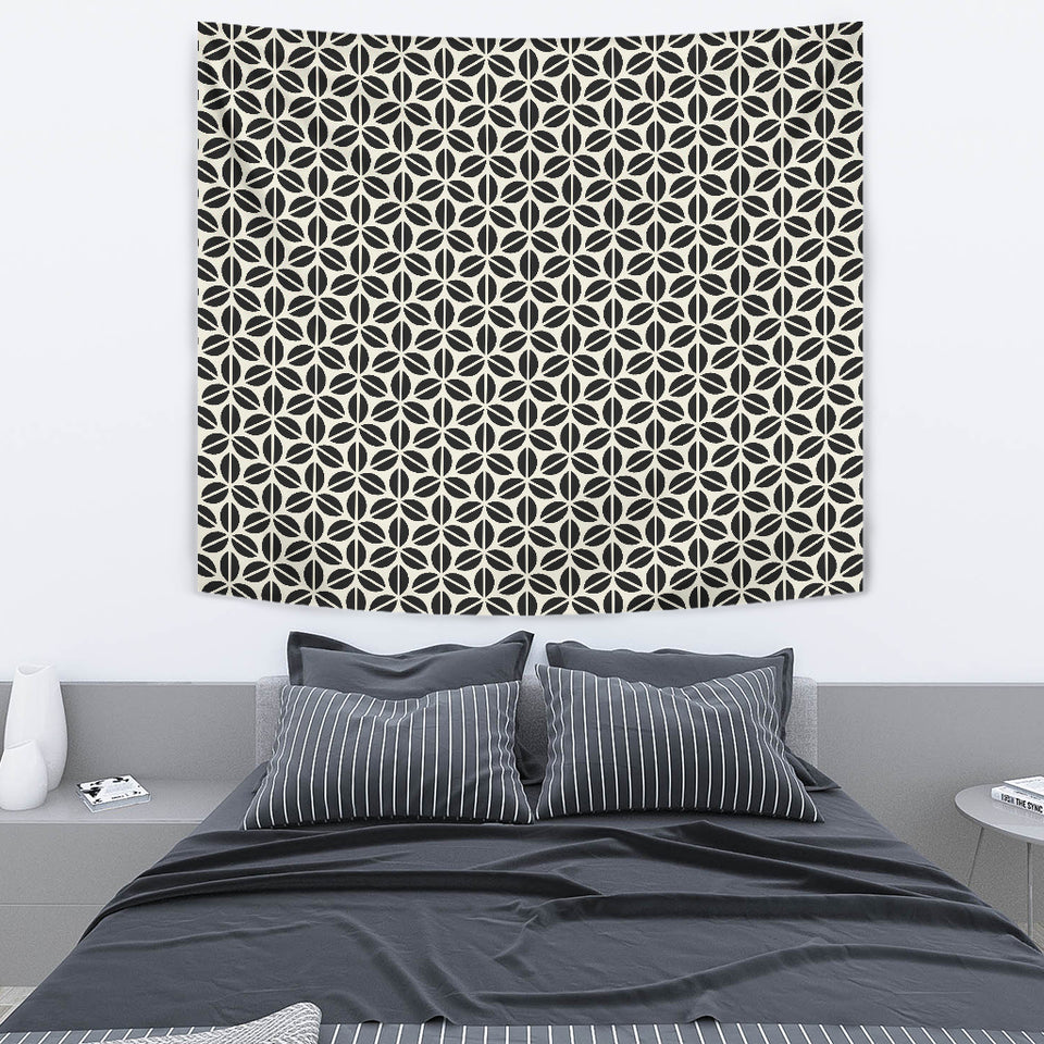 Coffee Bean Abstract Modern Pattern Wall Tapestry
