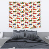 Corgi Christmas Pattern Wall Tapestry