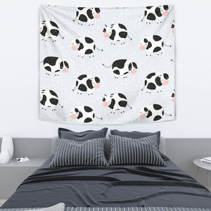 Cute Cows Pattern Wall Tapestry