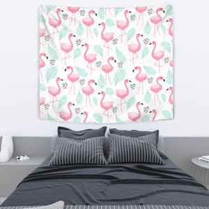 Cute Flamingo Pattern Wall Tapestry