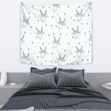 Cute Goat Design Pattern Wall Tapestry