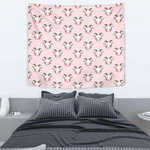 Cute Goat Pattern Wall Tapestry