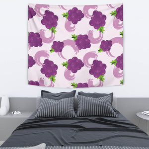 Cute Grape Pattern Wall Tapestry