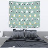 Cute Hamster Cheese Pattern Wall Tapestry