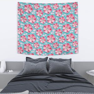 3D Sakura Cherry Blossom Pattern Wall Tapestry