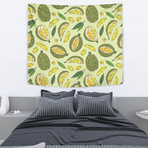 Durian Leaves Pattern Background Wall Tapestry
