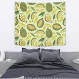 Durian Leaves Pattern Background Wall Tapestry
