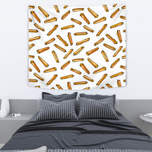 French Fries Potato Pattern Wall Tapestry