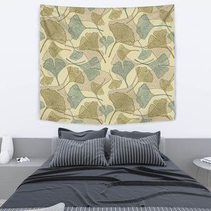 Ginkgo Leaves Design Pattern Wall Tapestry