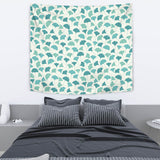 Green Ginkgo Leaves Pattern Wall Tapestry