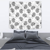Hand Drawn French Fries Pattern Wall Tapestry