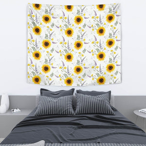 Beautiful Sunflowers Pattern Wall Tapestry