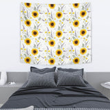 Beautiful Sunflowers Pattern Wall Tapestry
