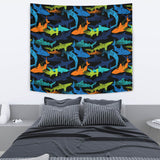 Colorful Shark Wall Tapestry
