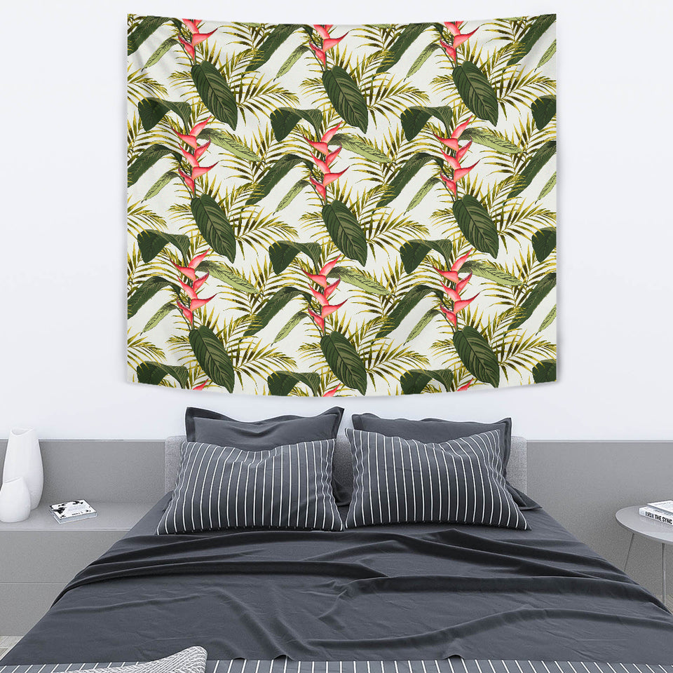 Heliconia Pattern Wall Tapestry