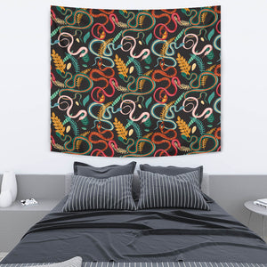 Colorful Snake Plant Pattern Wall Tapestry
