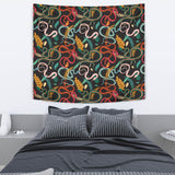 Colorful Snake Plant Pattern Wall Tapestry