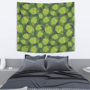 Hop Pattern Hop Cone Background Wall Tapestry