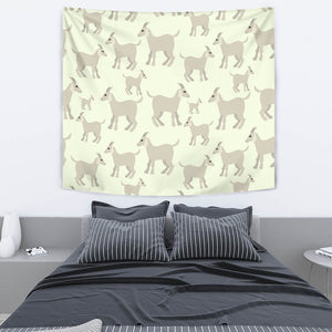 Little Young Goat Pattern Wall Tapestry