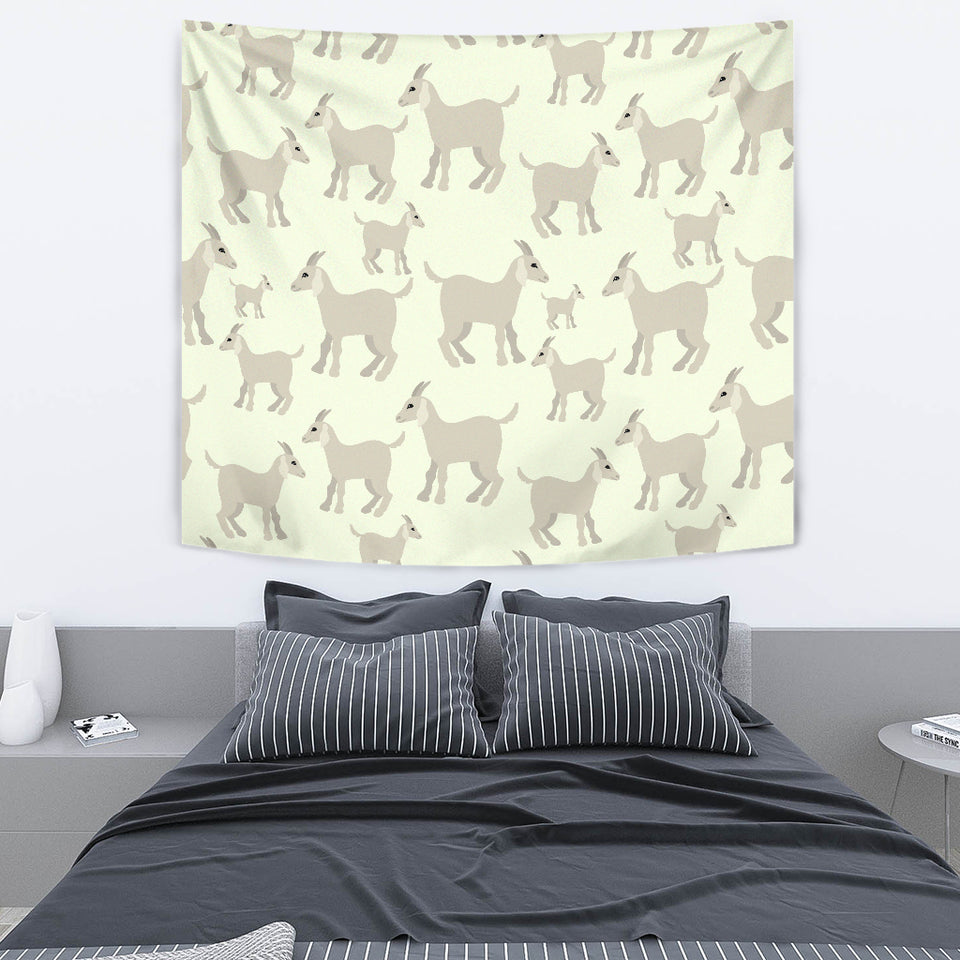 Little Young Goat Pattern Wall Tapestry